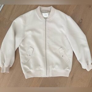 WILFRED BEIGE BOMBER JACKET